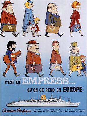 4126.Canada Pacifique.C'est un Empress.POSTER.Home School art decoration