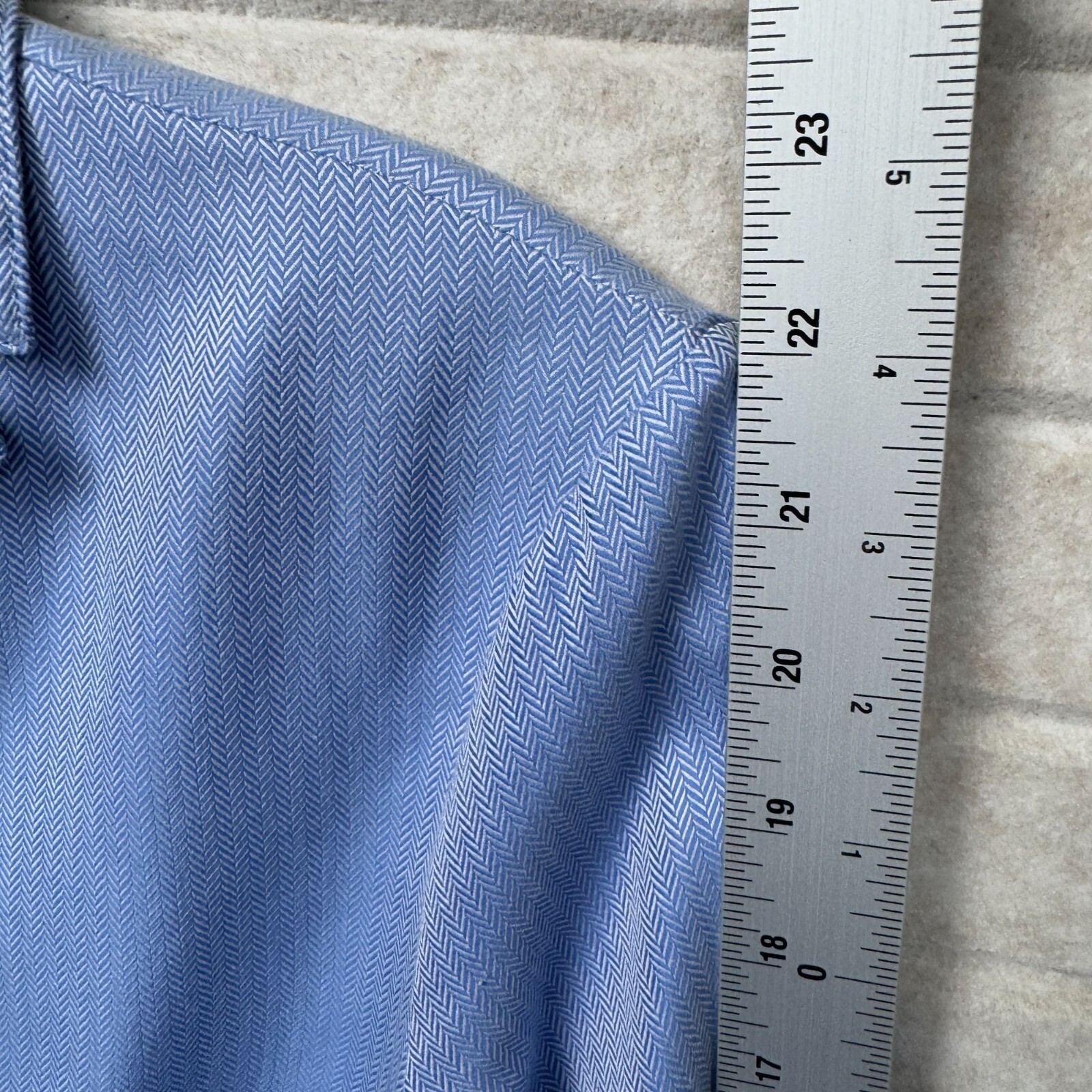 Talbots Herringbone Button Down Shirt Long Sleeve… - image 9