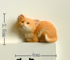 Cute Cat Switch Sticker Resin Wall Socket Statue Bedroom Home Decor