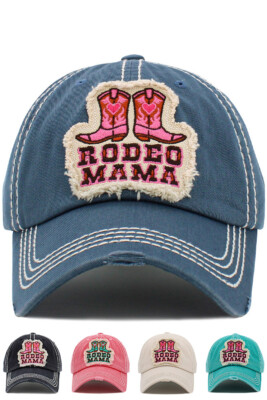 KBETHOS Women's Rodeo Mama Patch Embroidered Vintage Cotton Baseball Cap