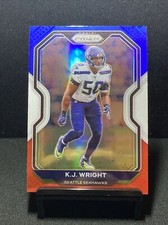 2020 Prizm K.J. Wright Red White Blue Prizm Seattle Seahawks 