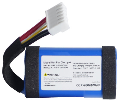 Tradebit Akku für JBL CHARGE 4 7800mAh 3,7V Lautsprecher Ersatzakku Li-Ion