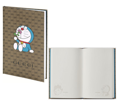 Gucci x Doraemon Collaboration Neuheit Notizbuch, exklusiv in Japan erhältlich