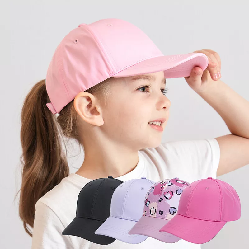 Children Solid Sun Hats Sports Boys Girls Baseball Caps Breathable