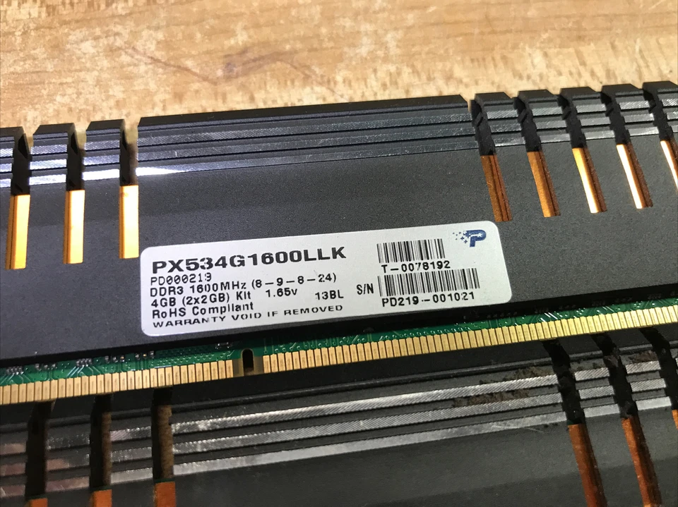 4GB (2GBx2) Patriot Viper Xtreme PC3-12800 Non-ECC DDR3 Ram PX534G1600LLK - Image 4 of 4