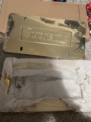 supreme chain license plate frame