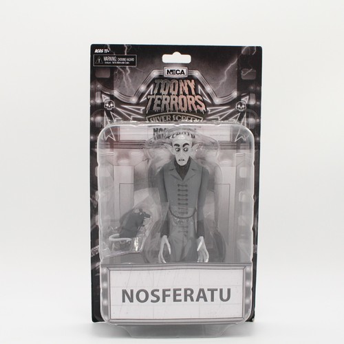 NECA Toony Terrors Nosferatu Silver Screen Black & White 6 inch tall figure.