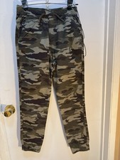 Abercrombie Kids Boys Camouflage Jogger Pants Pull On Elastic Waist Pockets