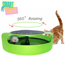 Training Play Pad Smart Pet Exercise Interactive Cat Toy 360 Rotating Mouse