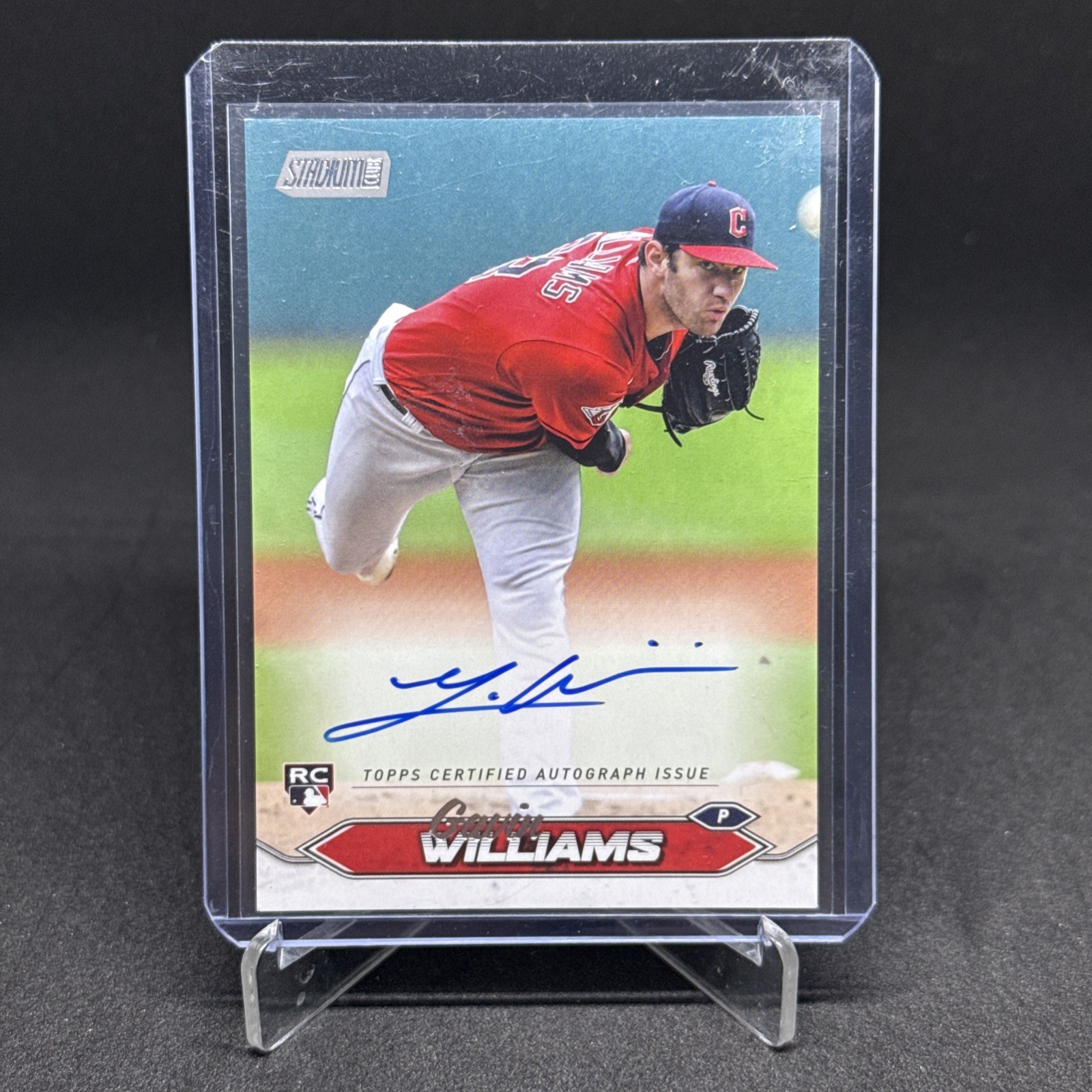 2024 Topps Stadium Club Gavin Williams Auto RC Rookie #SCBA-GW Guardians