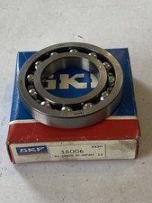 SKF 16006 DEEP GROOVE BALL BEARING, OPEN TYPE, NO SEALS 30x55x9mm