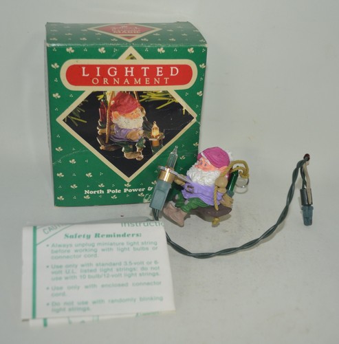 Hallmark Lighted Ornament 1987 North Pole Power & Light - Picture 2 of 8