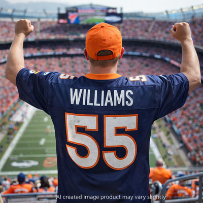 Denver Broncos 55 D.J. Williams REEBOK NFL Jersey Men's XL
