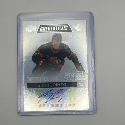 2021-22  UD Credentials - DTA Autos Shane Pinto #DTAA-PI 107/299 (AU, RC)