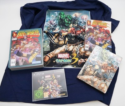 Marvel vs. Capcom 3: Fate of Two Worlds PS3 PROMO Steelbook Comic T-Shirt PRESS