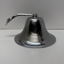 Ship Bell Tavern Wall Boat Chrome Plated Brass 8 Marine Nautical - No Mount -