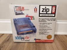 Brand New NIB Sealed NOS Vintage Iomega Zip 100 Portable USB Drive, MAC  PC
