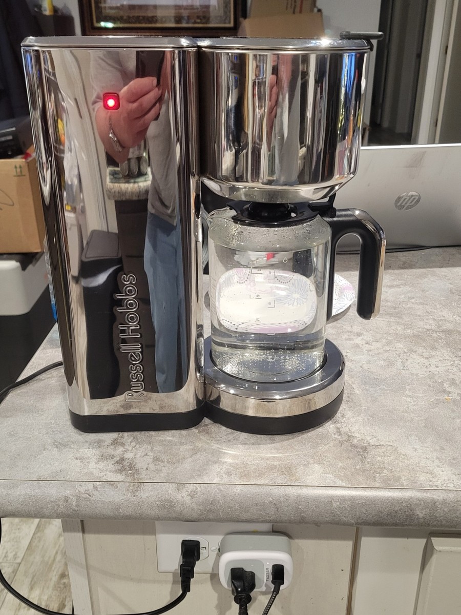 Russell Hobbs Model CM7000S 8 Cup Coffeemaker Chrome & Black