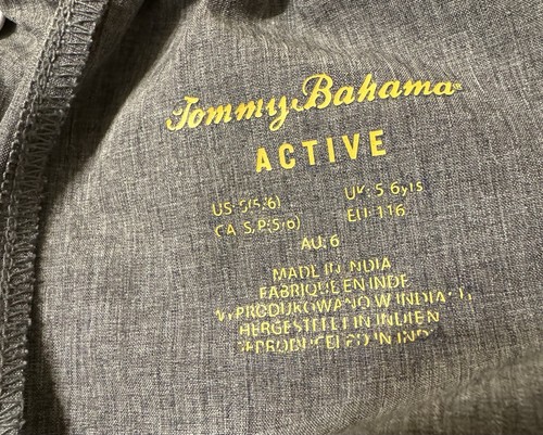 Tommy Bahama Active Kids Shorts Gray Size S(5/6) - Picture 3 of 5