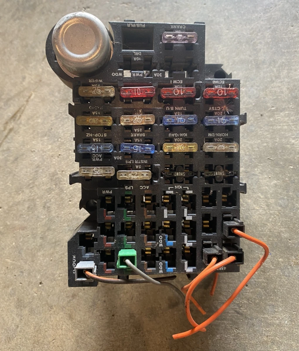 1991 chevy s10 cigarette lighter fuse 1991 Pickup Chevrolet S10 fuse box diagram Chevrolet K5 Blazer (1982 -