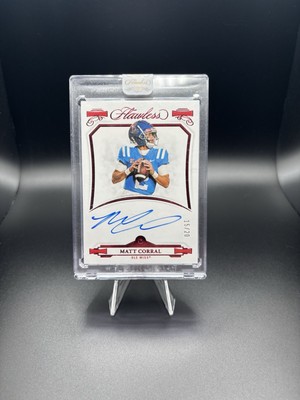 Matt Corral 2022 Panini Flawless Collegiate Ruby /20 Ole Miss Auto Autograph