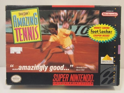 David Crane's Amazing Tennis (Super Nintendo | SNES) Authentic BOX ONLY