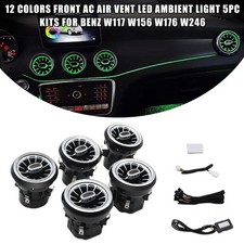 12Farben LED Ambiente Lüftungsdüsen für Mercedes W176 W246 W117 W156 Plug&Play 12Farben LED Ambiente Lüftungsdüsen für Mercedes W176 W246 W117 W156 Plug&Play