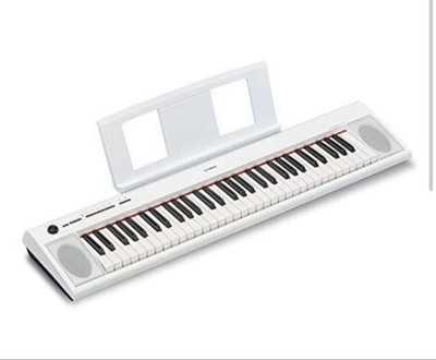 YAMAHA Piaggero NP-12 61-Key Digital Piano White 2019 w/ Adapter