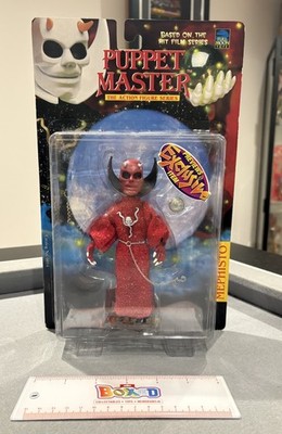Vintage Puppet Master Mephisto Figur ROTE VARIANTE Full Moon Toys MOC 1998