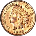 1890 1C Indian Cent *Doily Holder* PCGS MS64RB (PHOTO SEAL)