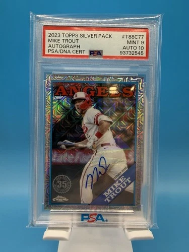 2023 Topps Series 1 Mike Trout Auto - Silver Pack - Angels