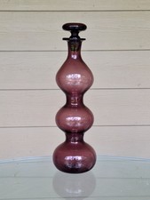 Blenko 5427 Wayne Husted Gurgle Decanter in Amethyst