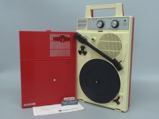 Columbia Gp-3 Portable Record Player Turntable Tested and