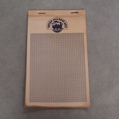 Topeka Railroad Days Tablet Graph Paper 4 1/4'' x 7'' Approx 30 Pages
