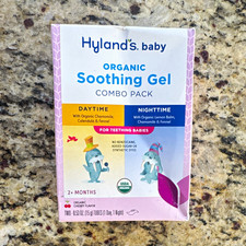 Hyland's Baby Organic Teething Gel Day/Night Combo, Cherry, 2 x 0.53 oz