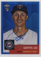 2022 Chrome Platinum Anniversary Blue Prism Refractor 76/99 Griffin Jax Auto rf2