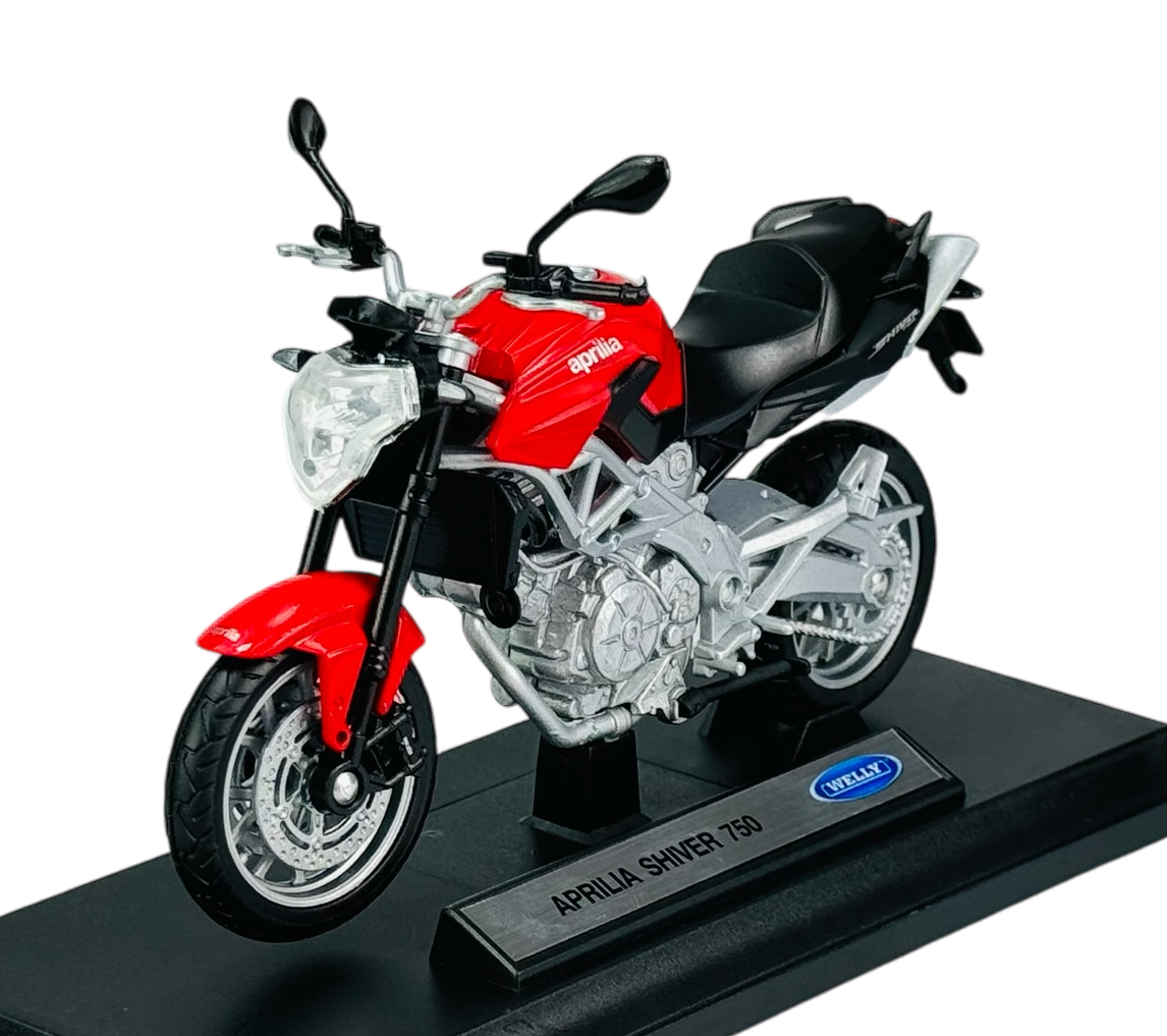 シベリア シヴェリアsivelia toy WELLY APRILIA SHIVER 750 1:18 MOTORCYCLE DIE CAST MODEL NEW IN BOX