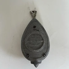 Vintage Evans CL-50 Chalk Line Plumb Line 4.5" Elizabeth, NJ Blue Chalk Works!