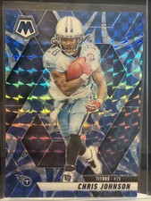 2025 Panini Mosaic - Chris Johnson #224 Reactive Blue Mosaic Prizm