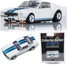 AFX 22068 1965 Shelby GT35 White / Blue HO Scale Slot Car