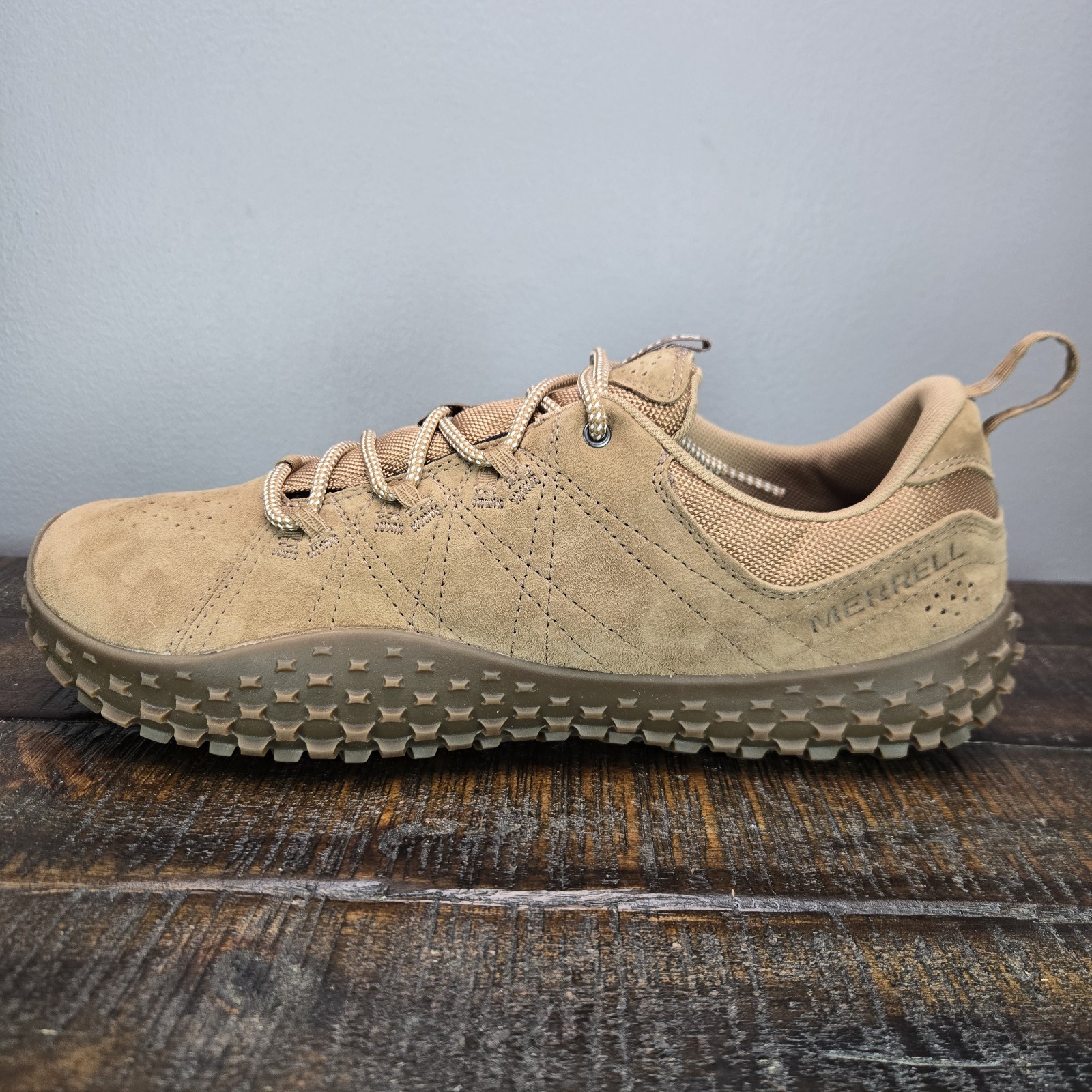 Merrell Wrapt Mens Size 12 Tobacco Brown Minimalist Barefoot Sneaker Shoes