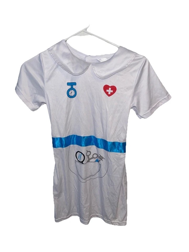 Disfraz de enfermera Wizland juego disfraz de simulación 7-9 años SOLO VESTIDO Foto 2 de 4