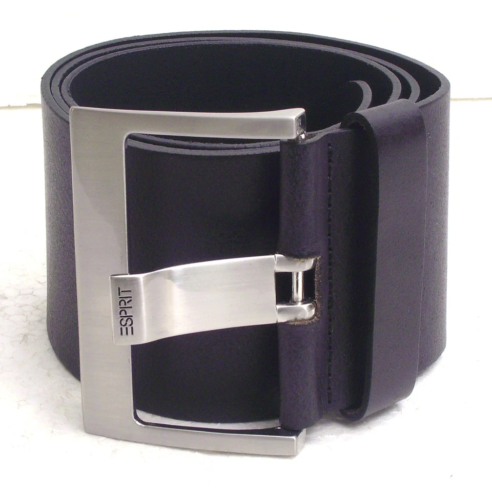 Schwarzer breiter Damen Gürtel, echtes Leder, Gr. M, TW 90, ESPRIT - Bild 2 von 4