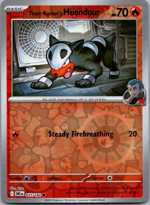 Team Rocket's Houndour SV10: The Glory of Team Rocket
