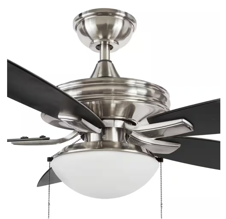 Hampton Bay Gazebo III 52 in. Brushed Nickel Indoor/Outdoor