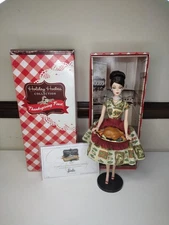 Thanksgiving Feast Barbie Holiday Hostess Collection 2010 Pre Owned 🦃🍽️ 