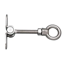 STAINLESS WALL TOGGLE EYE, 3/8" X 5", 316 SS