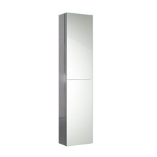 Bathroom Mirror Cabinet Wall Hung Mount Tall Double Door Stainless Steel 1300 mm