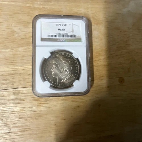 Morgan Dollar 1879-S NGC MS 64 Silver $1 San Francisco Uncirculated KM#110