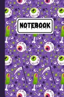 Halloween Notizbuch 6X9 Zoll, 100 Seiten, Zombie Muster, Geschenk FüR MäNner